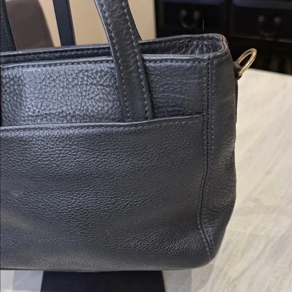 Vintage Coach Black Leather Small Shoulder Bag - hkesbcoebidar.in